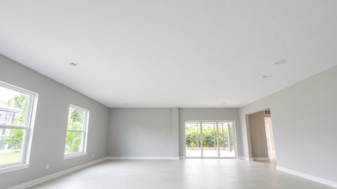 Design rendering: ba 01 before blank flat ceiling rendering concept