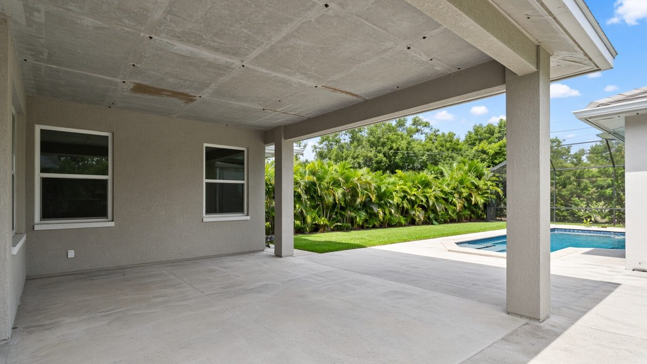 Design rendering: ba 02 before plain lanai ceiling rendering concept