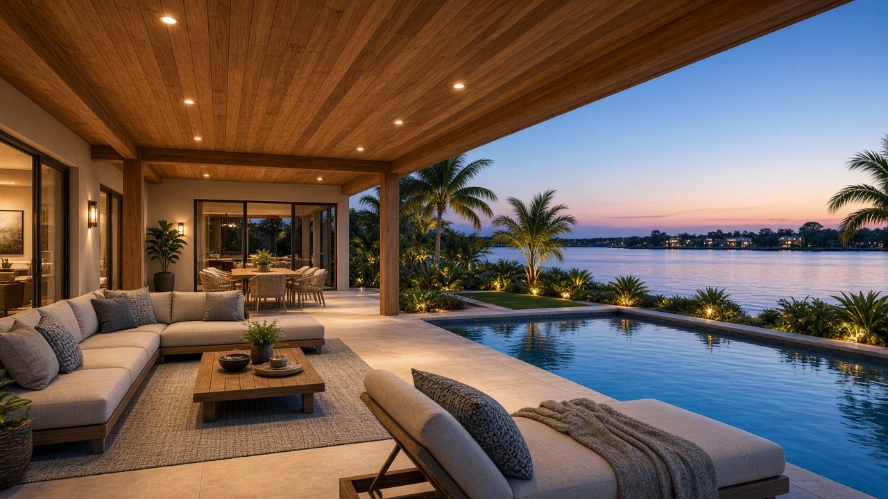 Design rendering: Fort Myers wood ceiling concept