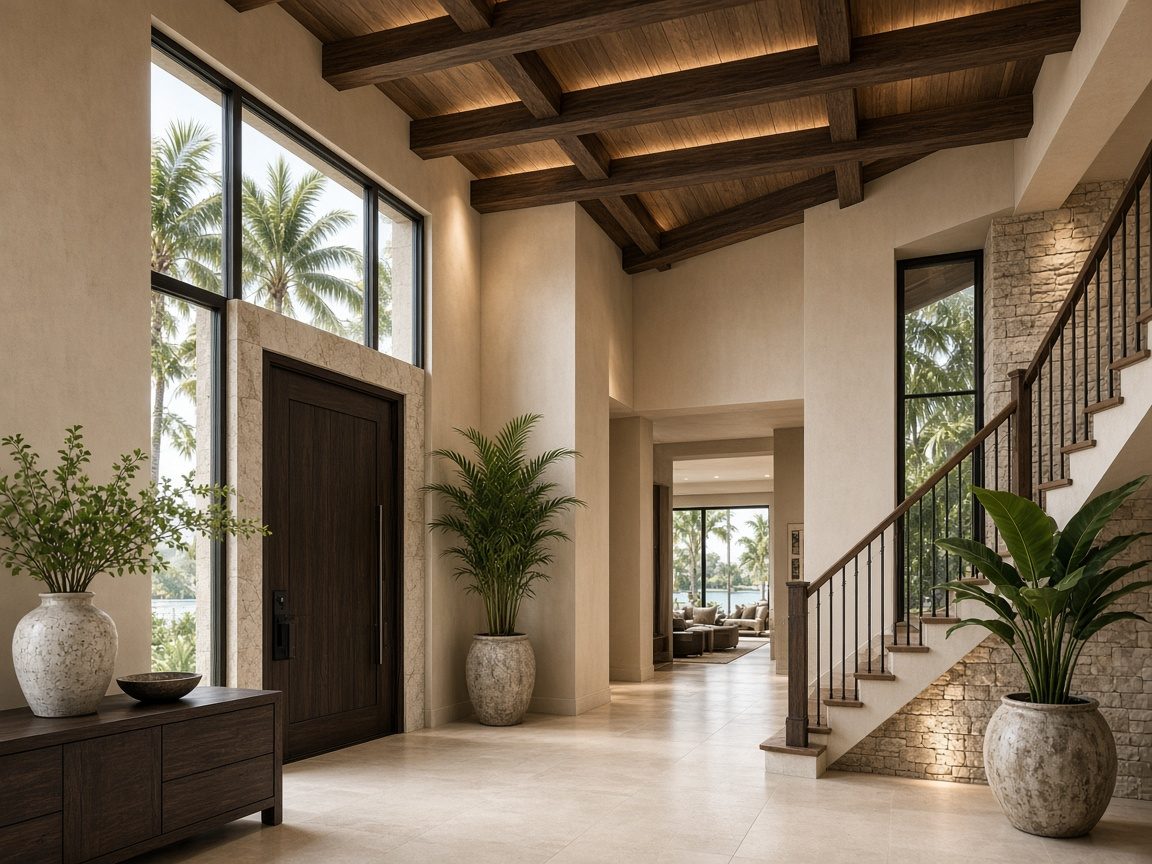 Design rendering: Foyer Beam Ceiling