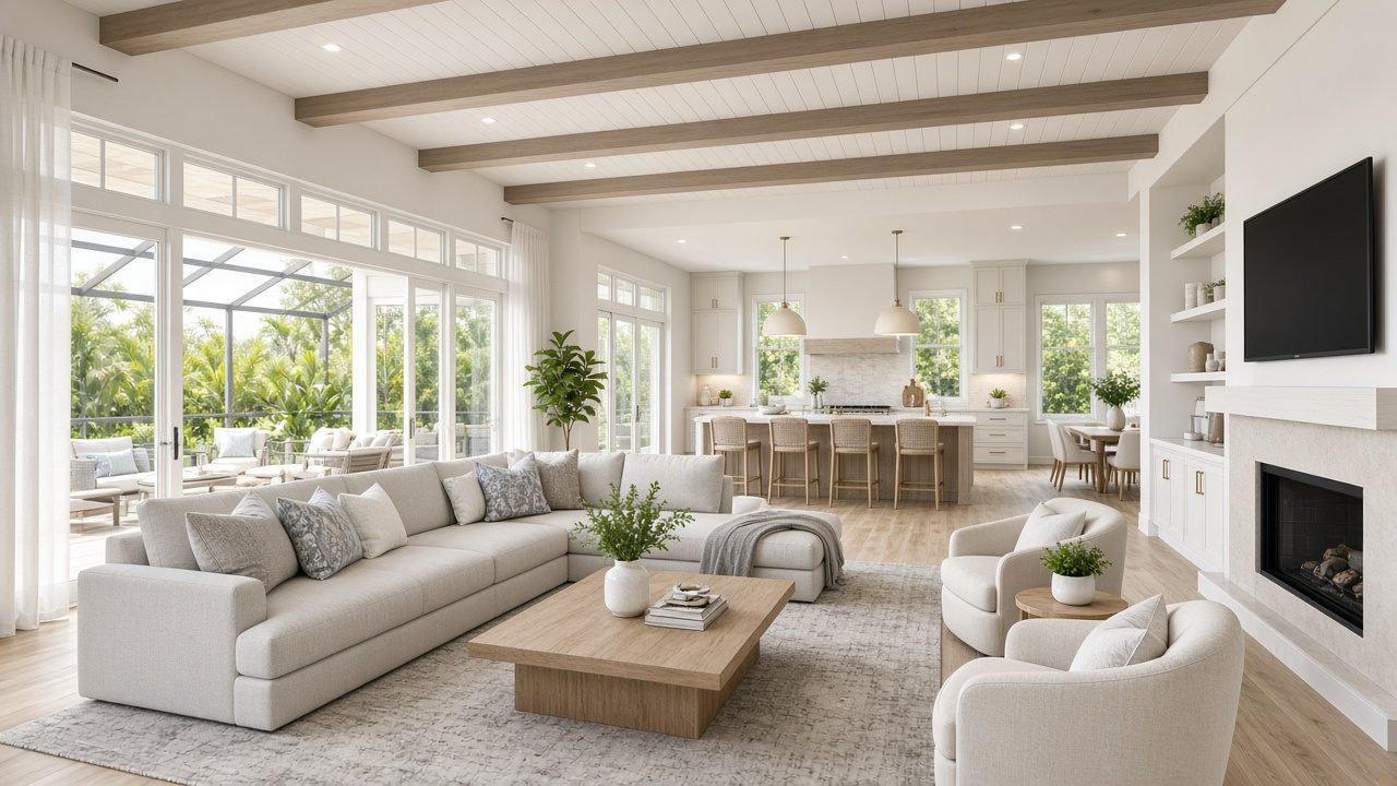 Design rendering: Lakewood Ranch wood ceiling concept