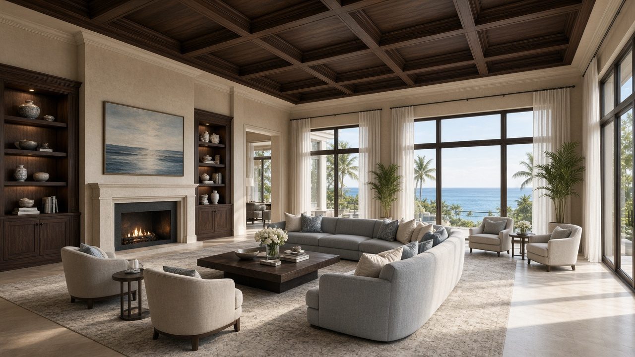 Design rendering: Naples wood ceiling concept