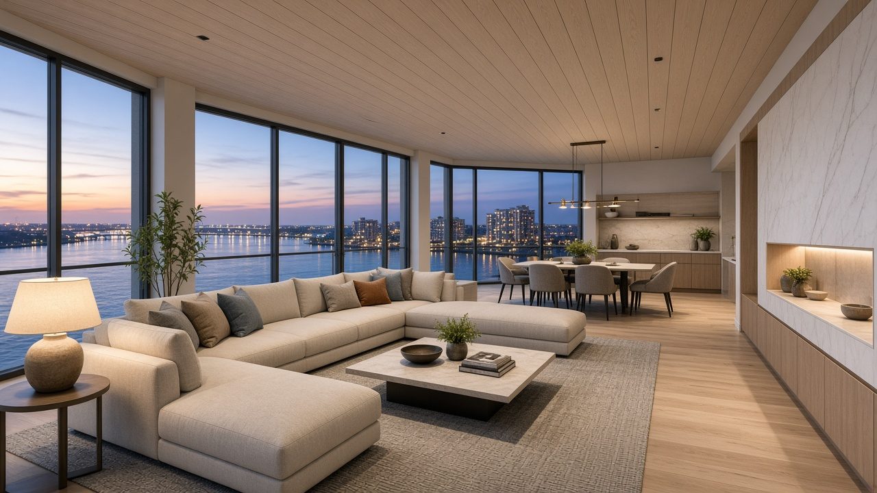 Design rendering: Sarasota wood ceiling concept