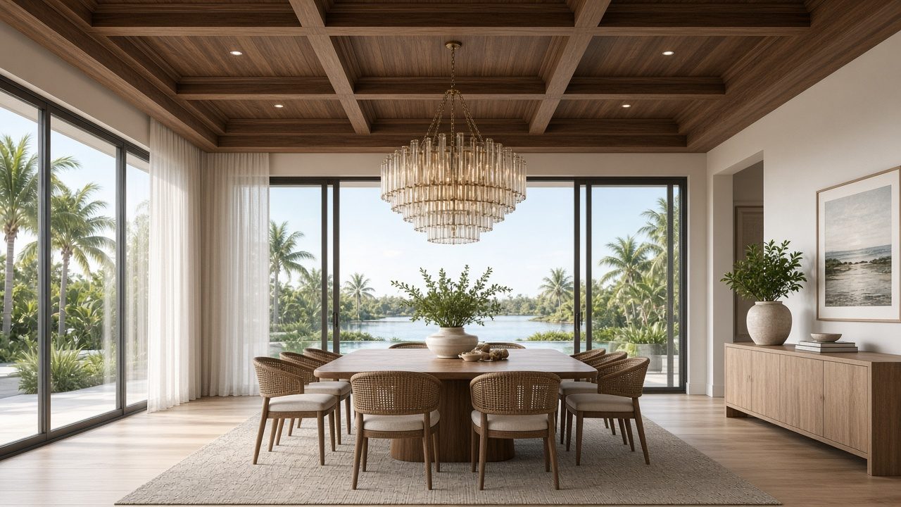 Design rendering: style coffered family rendering concept
